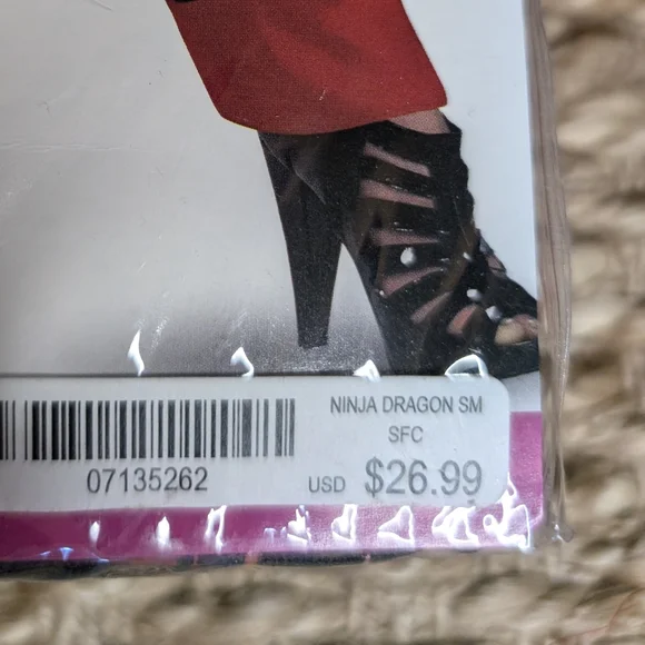 Spirit Women’s Dragon Ninja Halloween Costume Adult Small 4-6 - Picture 3 of 6